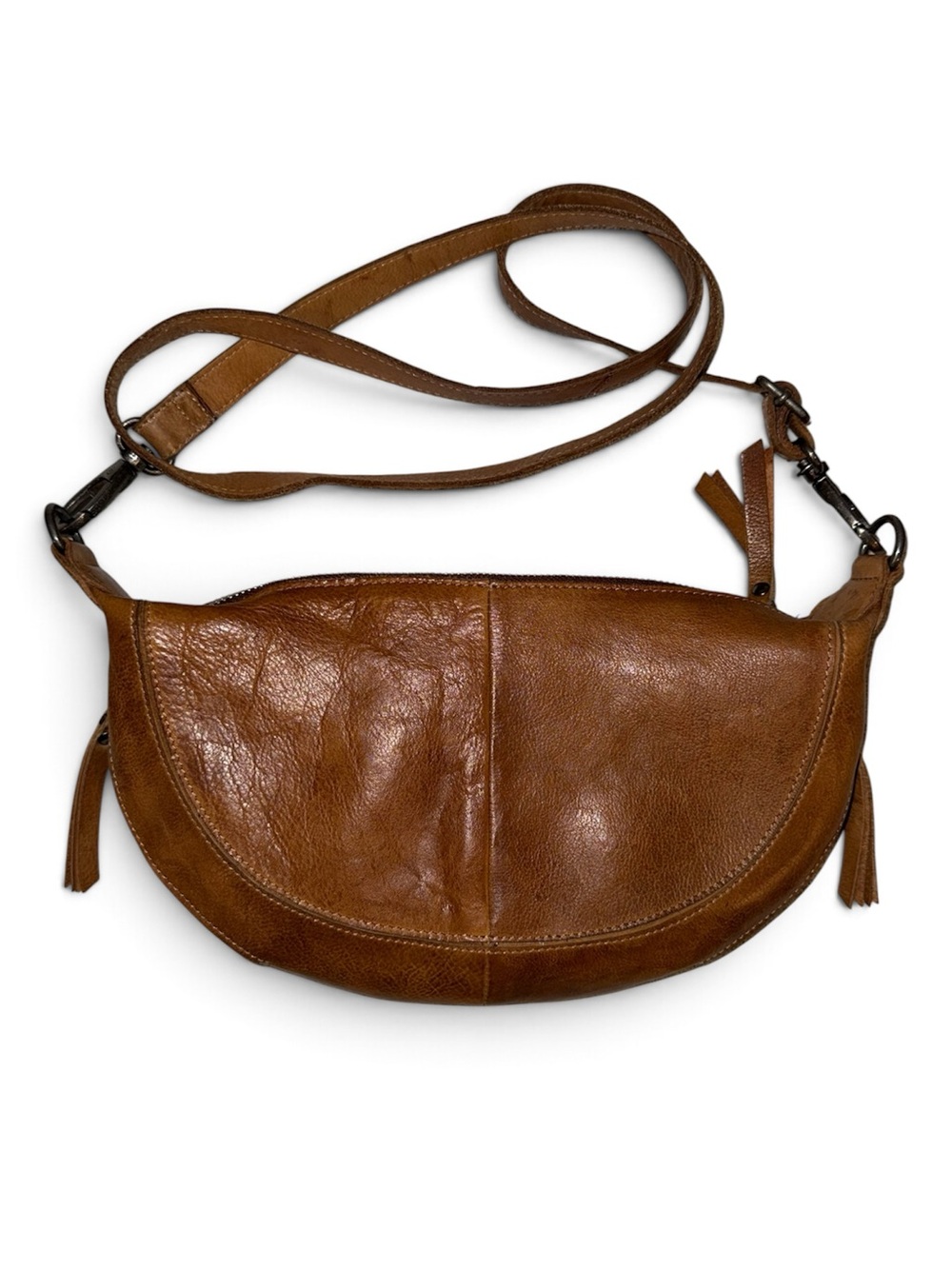 Latico Crosby Leather Sling Bag in Cognac